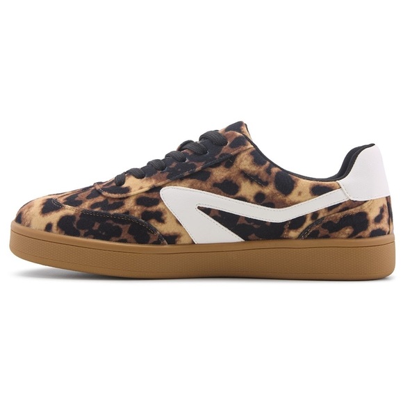 DV by Dolce Vita Leopard Print Sneakers with White and Tan Accents - Picture 3 of 7
